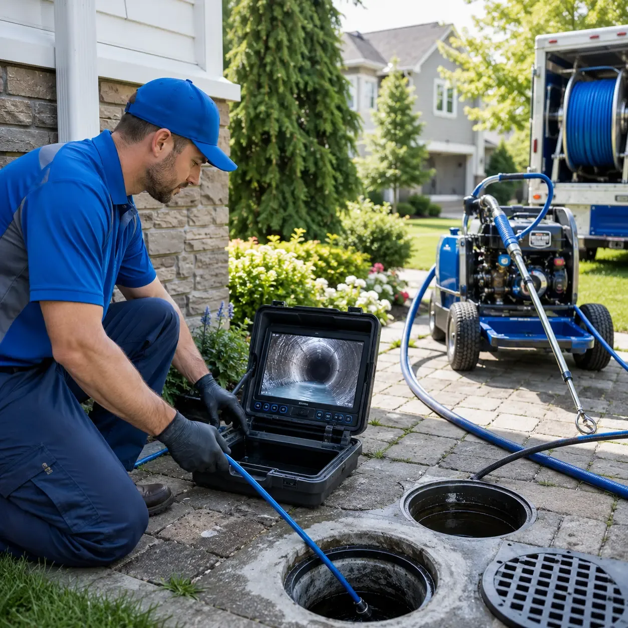 Outdoor drain cleaning professionals serving Corydon, IN